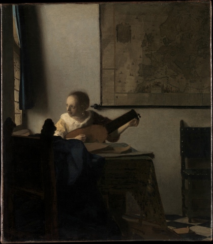 Vermeer la donna con il liuto dal Metropolitan Museum